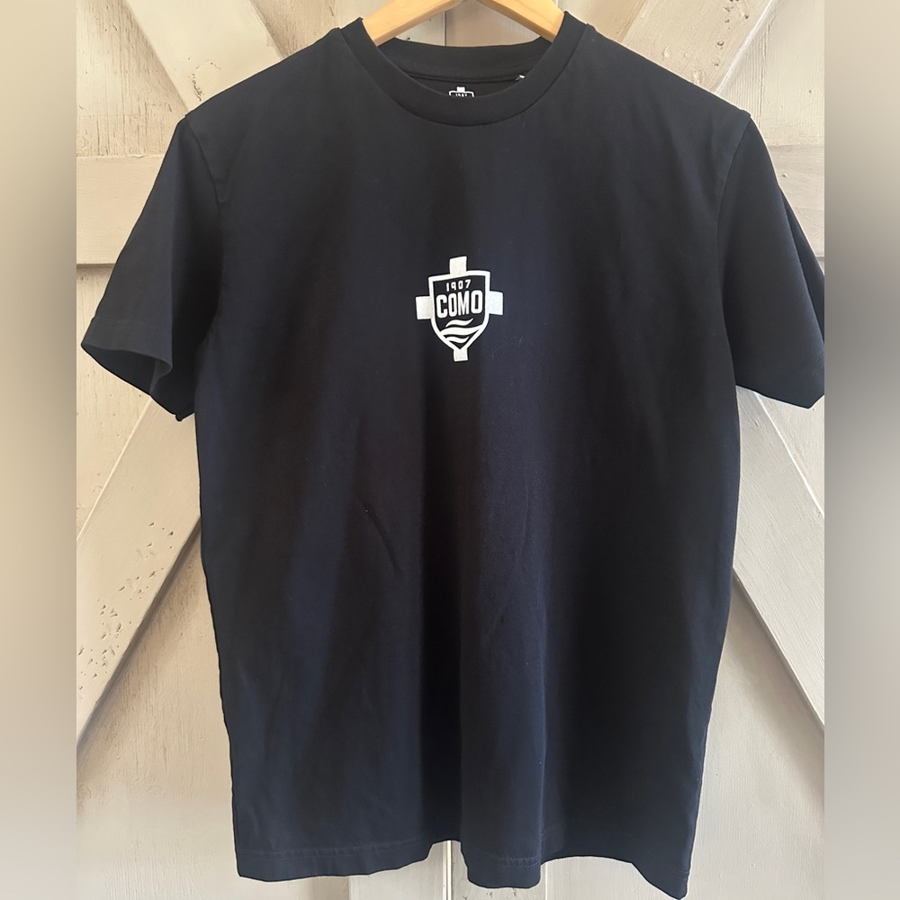 COMO 1907 Official Product Black Graphic T-Shirt Made in Italy Men’s Medium